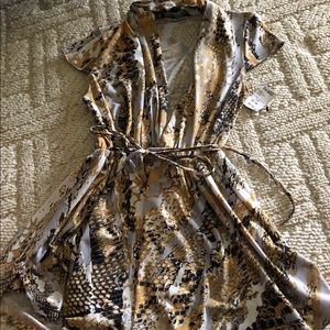 Snakeskin print Akira romper